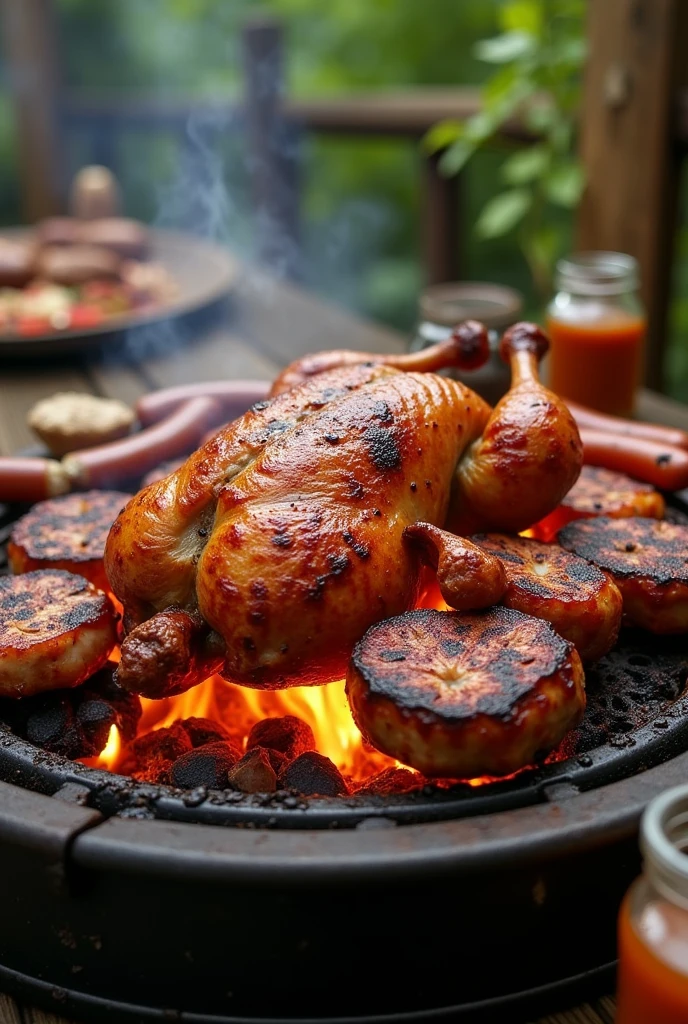 I have a chicken and meat grill and I want an image for social networks