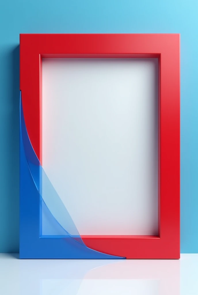 Cool red and blue photo frame