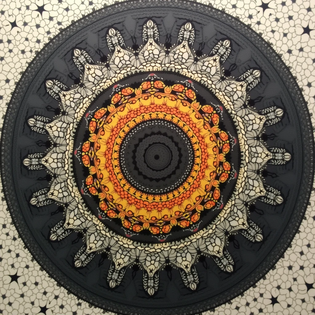 with a circle in the middle 