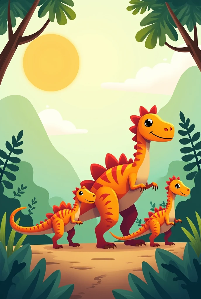 Dinosaur life cycle picture for preschool kids 