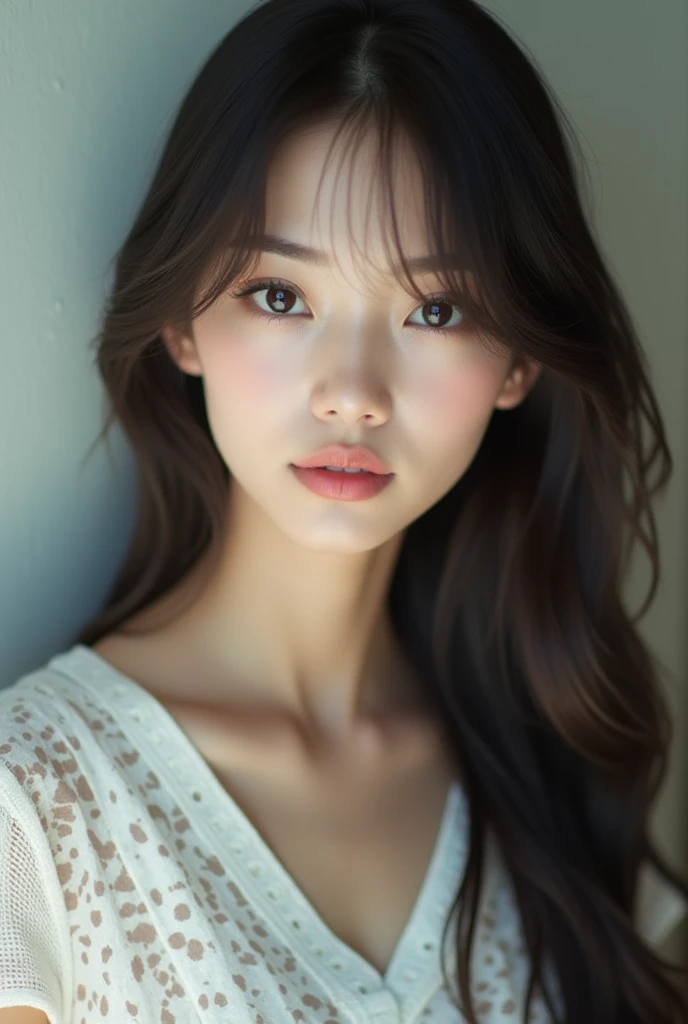 Japanese women with long faces、Elegant face type、Transparent and double eyelids、Cool and looks like Higa Manami