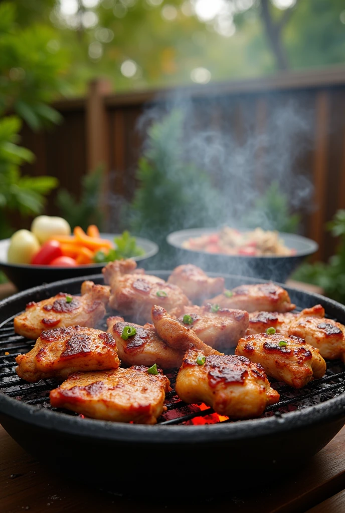I have a chicken and meat grill and I want an image for social networks