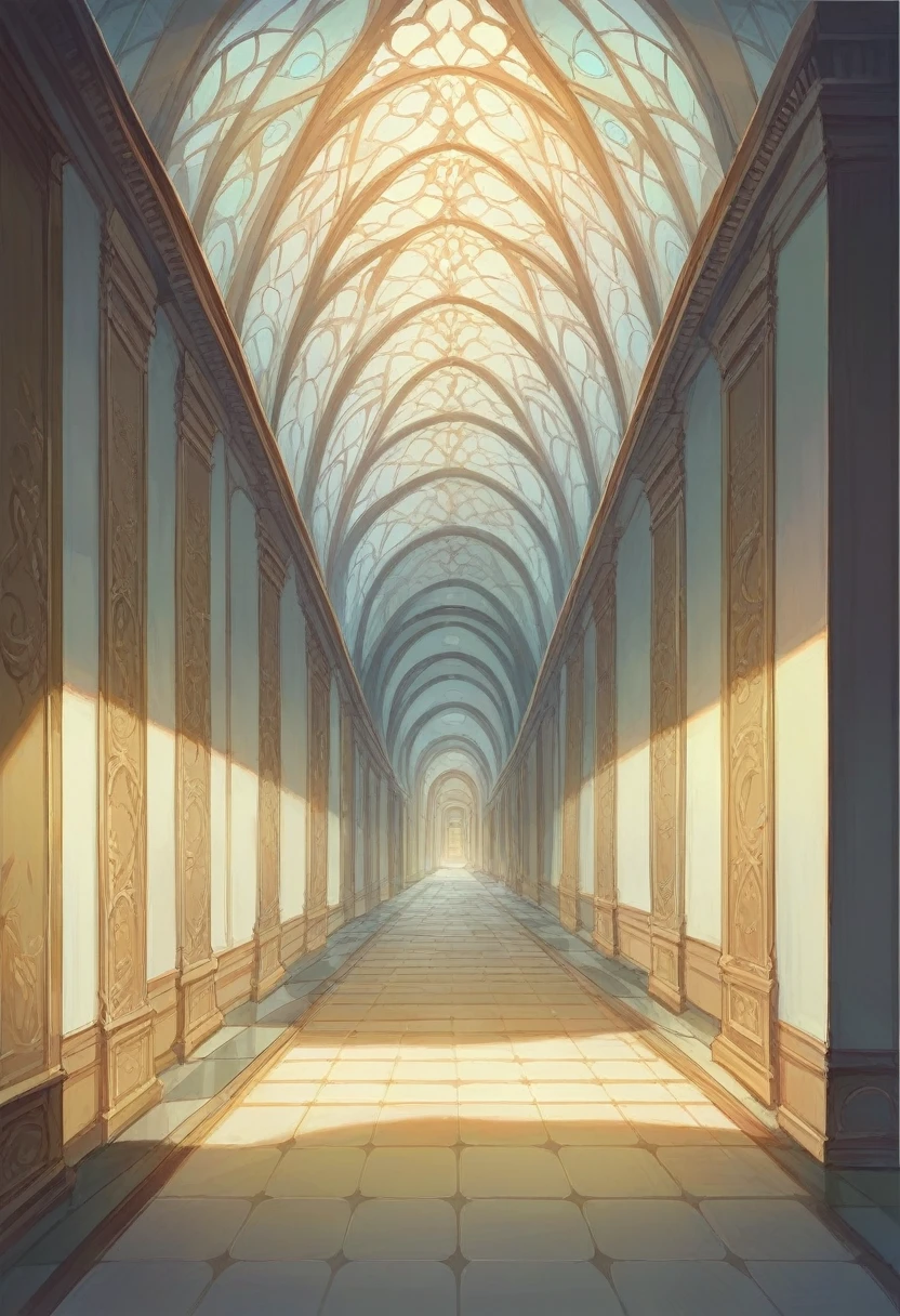 Hallway full of pictures and paintings