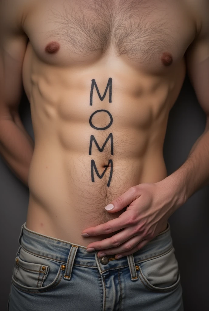 Draw a penis with a tattoo along it that says MOM