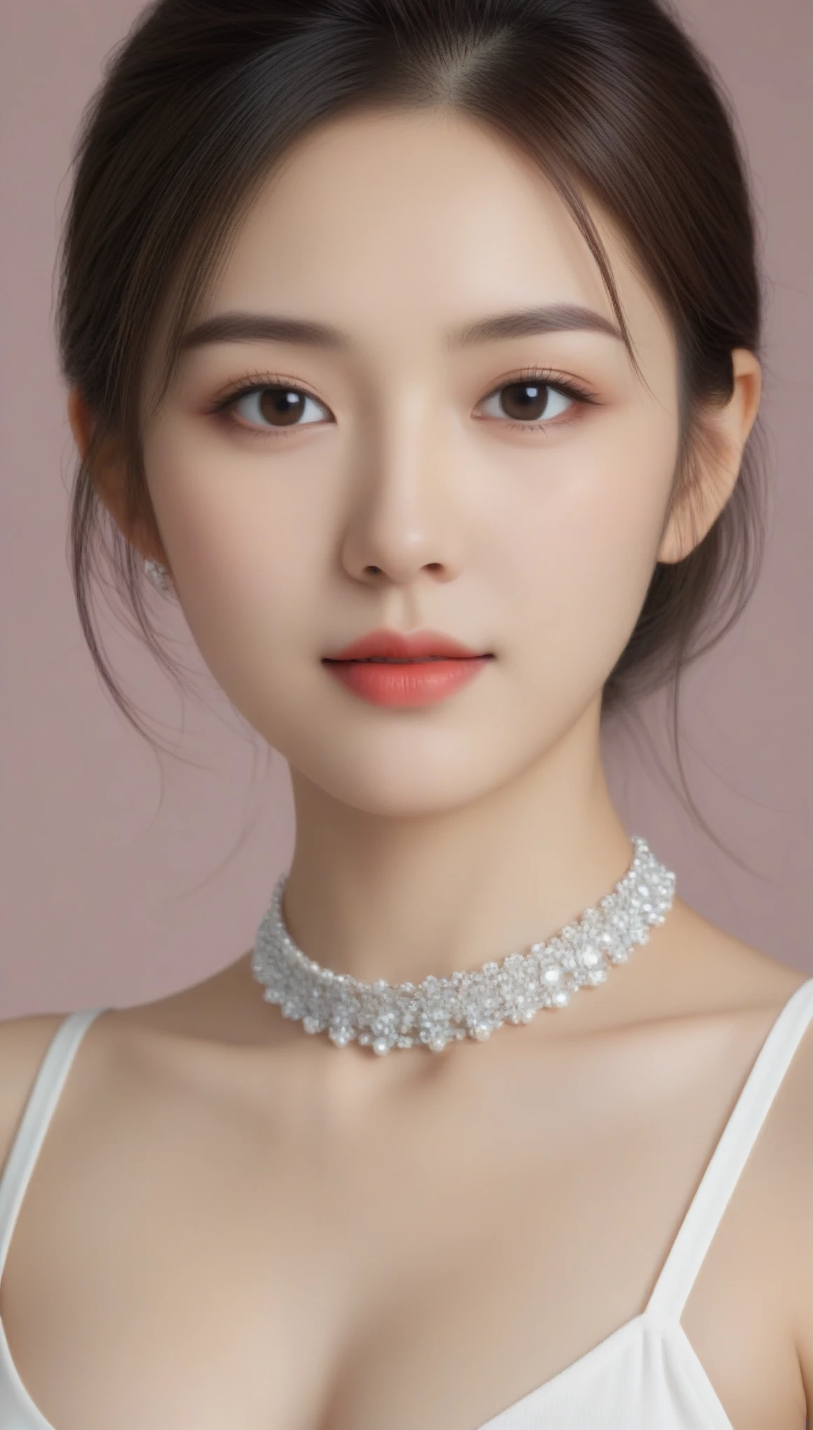 8k, Ultra-high resolution, Highest quality, masterpiece, 三分割法によるphotograph,Surreal, photograph, 1 Girl, (16 years old:1.3), pretty girl, Cute Face, 細部までBeautiful Eyes, 細かくdetailedに,masterpiece,One Girl:1.2,Japanese female announcer,close up,smile,Black Hair,Bowl cut(Ultra-realistic) , (figure), (Increase the resolution), (8k), (非常にdetailedな), (best figure), (Beautiful attention to detail), (Highest quality), (非常にdetailedな), (masterpiece), (wallpaper), (detailedな顔), alone,1 girl, Looking at the audience, Subtle details, detailedな顔s, In the Dark, Deep Shadow, Modest,Pure Erotic Face Ace_v1, smile,Attractive girl、16 years old、(Perfect female body:1.4)、(女の子のポートレートphotograph:1.4)、(Photorealistic images:1.4),Fantasy art,(Beautiful Face:1.4),Beautiful and attractive eyes、Beautiful Eyes、(Tight waist:1.4)、(9 Beautiful girls with perfect body proportions:1.4),Red lips,(choker:1.4),Looking at the audience,(((Ideal body type))),A-cup small breasts :2,、Portraiture:2、Perfect Anatomy、鮮明なdetailed、detailed,Fashion magazine cover,Thin lips,Gray background ,完璧でBeautiful Face ,完璧でCute Face, Skin with attention to detail, Perfect limbs、Narrow waist,Looking at the audience,(((Ideal body type))),A cup small breasts :2,Portraiture:2,Perfect Anatomy,鮮明なdetailed,detailed,Surreal,Light and shadow,spotlight