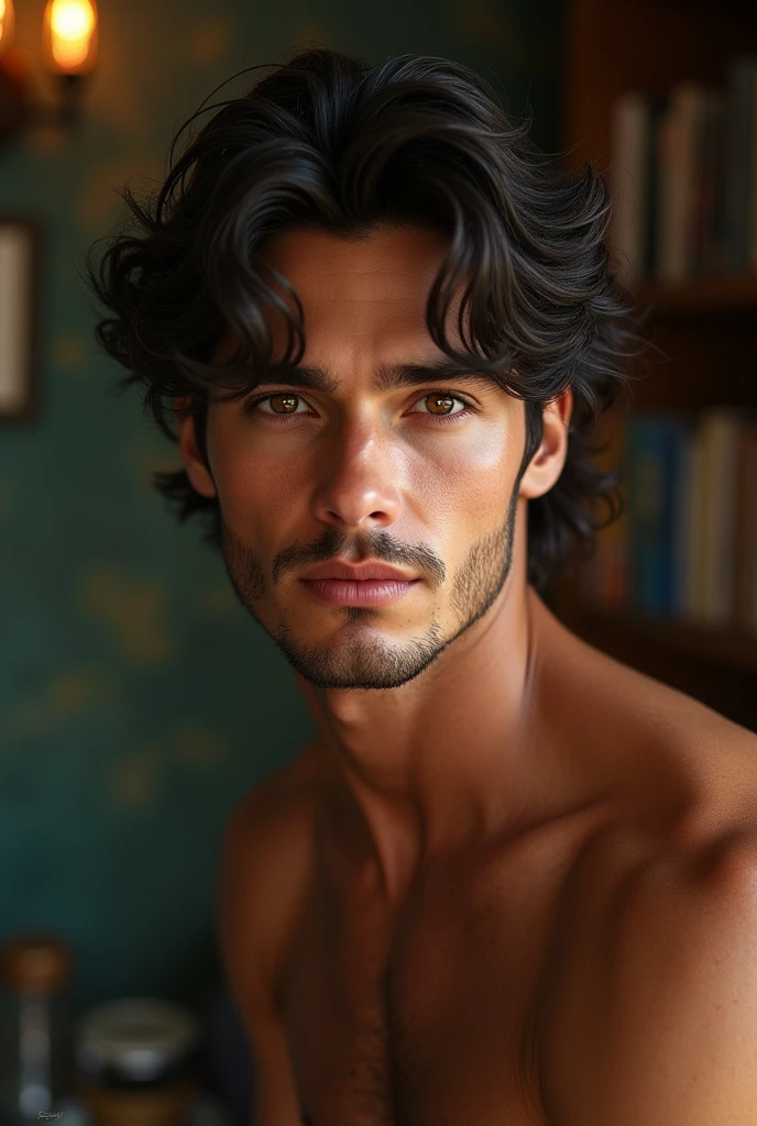 naughty man, Cao Cao, light brown eyes and hair,  fifth generation of Italian with Brazilian, 
