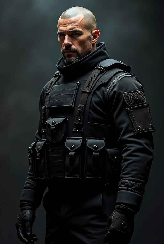 Matt Shadow in black tactical uniform