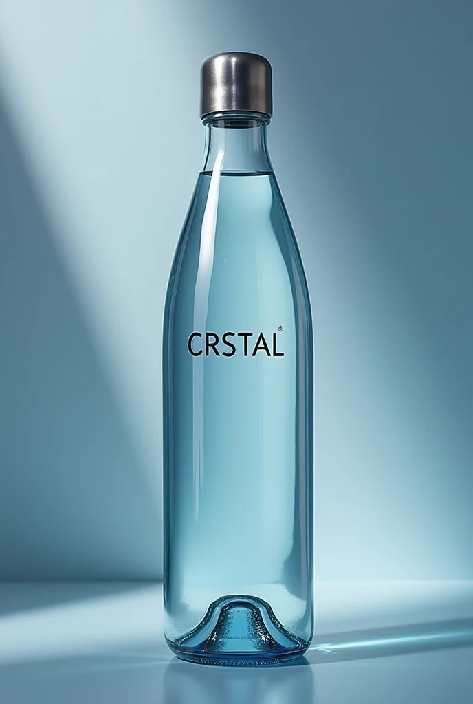 
Certainly! Here's an extended and more detailed prompt for creating an advertisement to sell the water bottle with the name "CRSTAL" branded in the middle:

Prompt:

Design an impactful and luxurious advertisement for a premium water bottle brand named "CRSTAL." The bottle itself should be the focal point of the ad, showcased in a way that highlights its exceptional craftsmanship and modern design. The bottle should have a sleek, ergonomic shape with a clear, high-quality material that emphasizes purity and transparency. In the center of the bottle, the brand name "CRSTAL" should be prominently displayed in elegant, refined typography, possibly in a metallic finish like silver or platinum, to exude sophistication and luxury.
