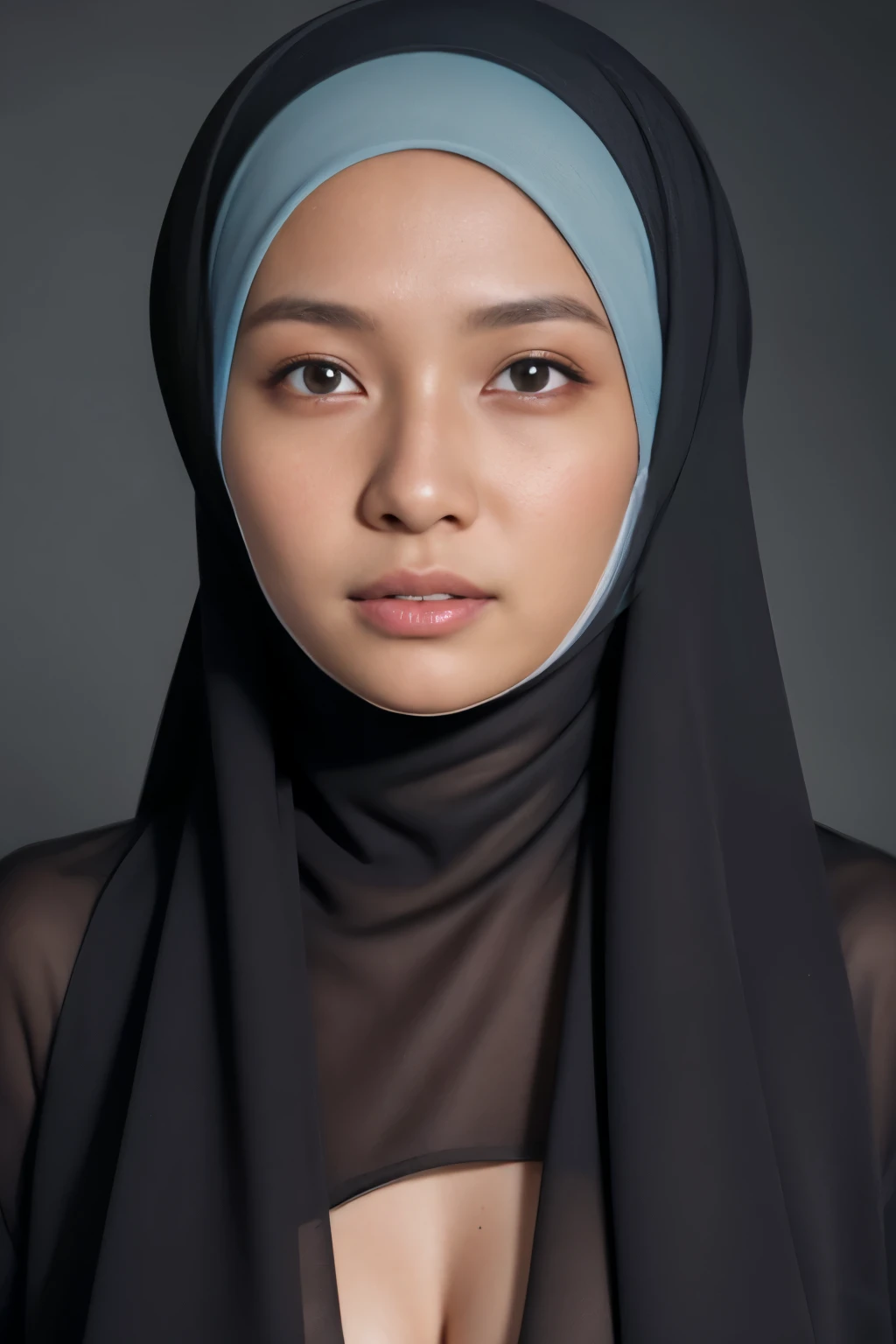 chocolate-skin, dark skinned, superhero, javanese, bali, aceh, indonesian, malay, (((hijabi))), ((nude)), ((nsfw)), reflection light, chiaroscuro, depth of field, cinematic lighting, ray tracing, Sony FE GM, UHD, super detail, masterpiece, textured skin, high details, best quality, award winning，3D,hdr（HighDynamicRange）,Ray tracing,NVIDIA RTX,Hyper-Resolution,Unreal 5,Subsurface scattering、PBR Texture、post-proces、Anisotropy Filtering、depth of fields、maximum definition and sharpness、Many-Layer Textures、Albedo e mapas Speculares、Surface coloring、Accurate simulation octane rendering of light-material interactions、Two-colored light、largeaperture、Low ISO、White balance、the rule of thirds、8K raw data