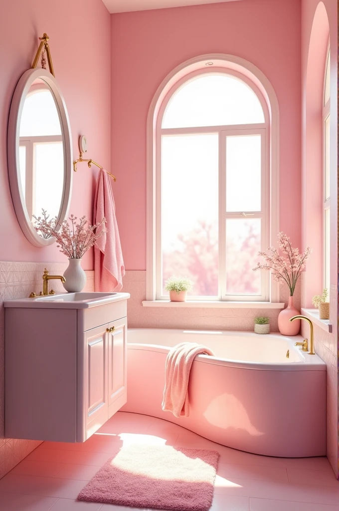 pink bathroom