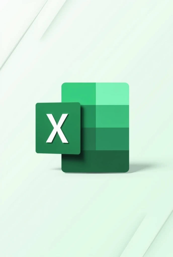 Make me a excel cover page with it's orinal color green logo
