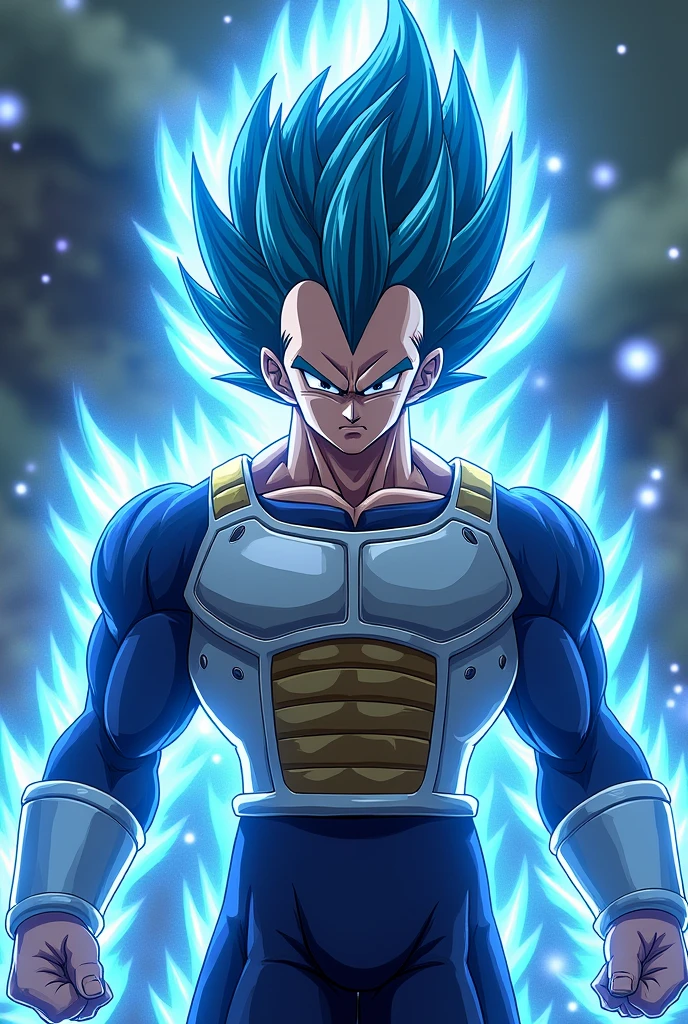 Vegeta super Saiyan Blue with the venom suit