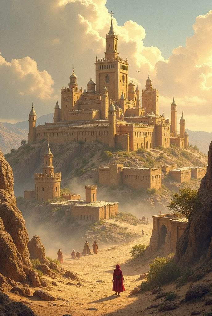 An imaginary drawing of the kingdom of our master Solomon, peace be upon him