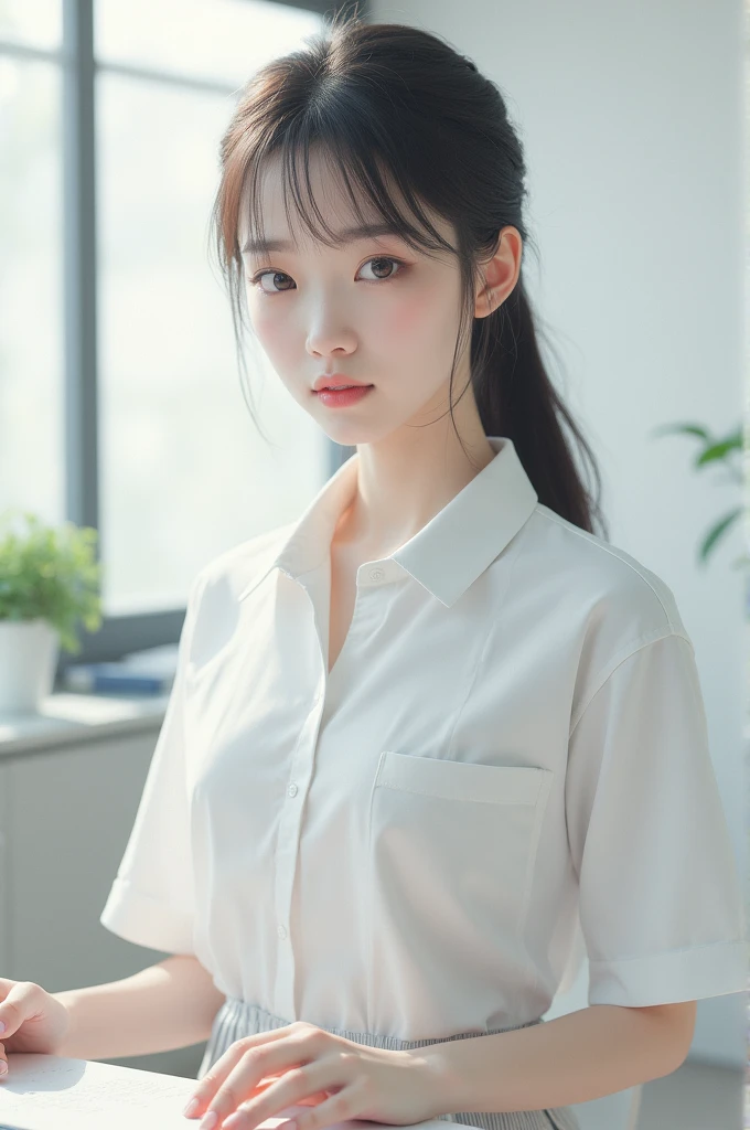 White chest female student