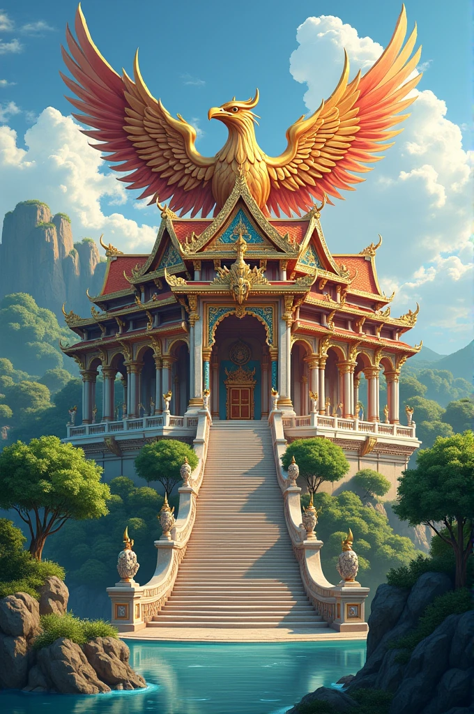 Garuda palace in icon