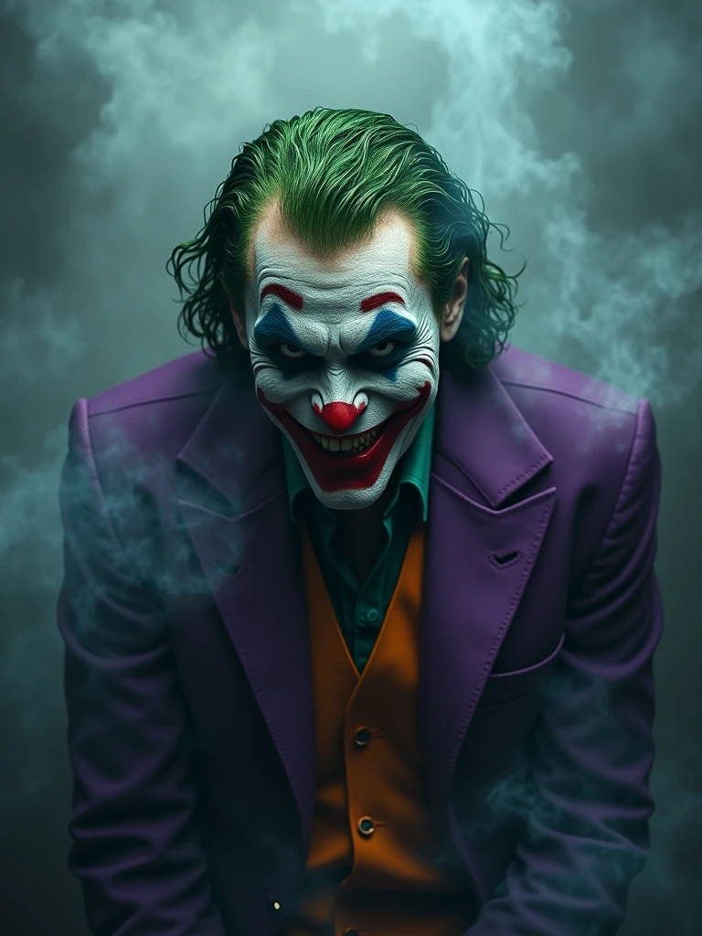 joker in said theme of background smoke with wallpaper HD ,realistic