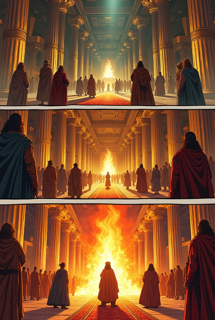 A comic strip from chapter 1 and two of the book of Daniel which is found in the Bible