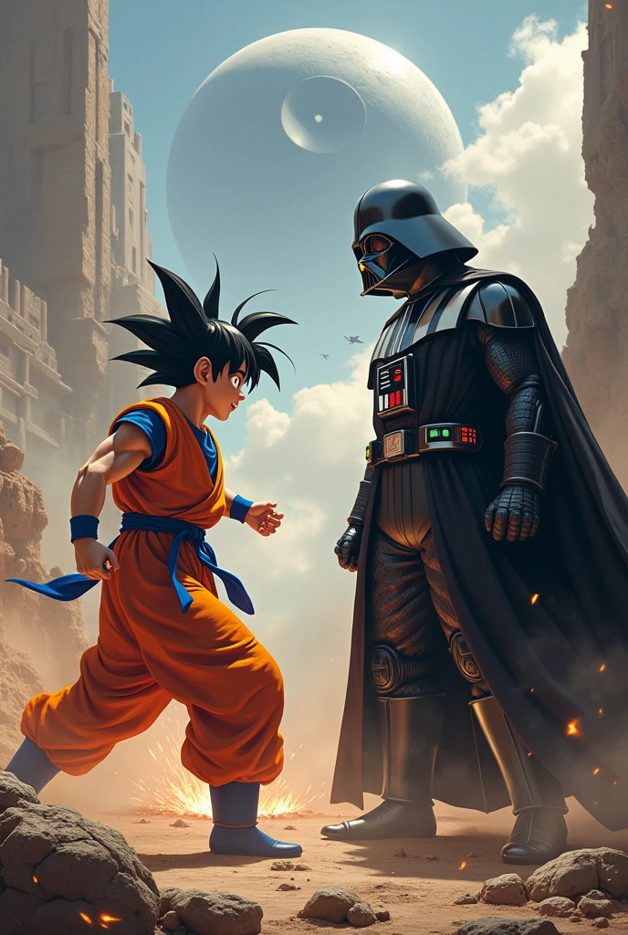 Darth Vader killing goku