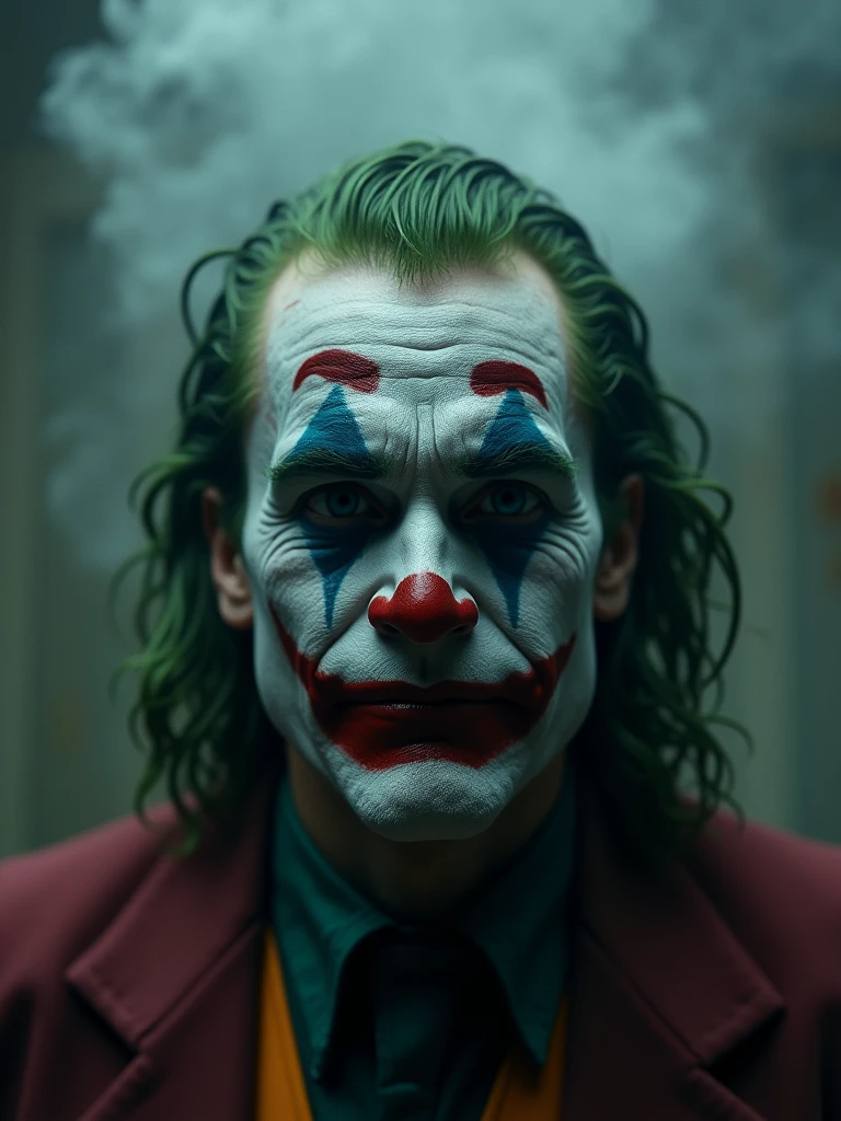 joker heart broken and sad theme of background smoke with wallpaper HD, realistic