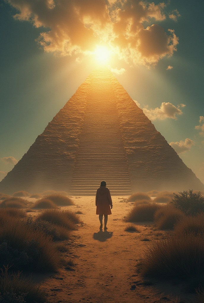 generate me an image that represents a pyramid eflects the positions of the hierarchies, they should not have people,