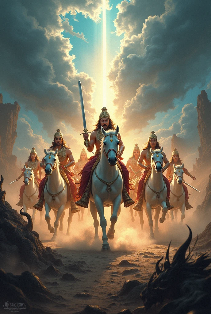kalki and 8emortals hindu godas fight with devil kalki