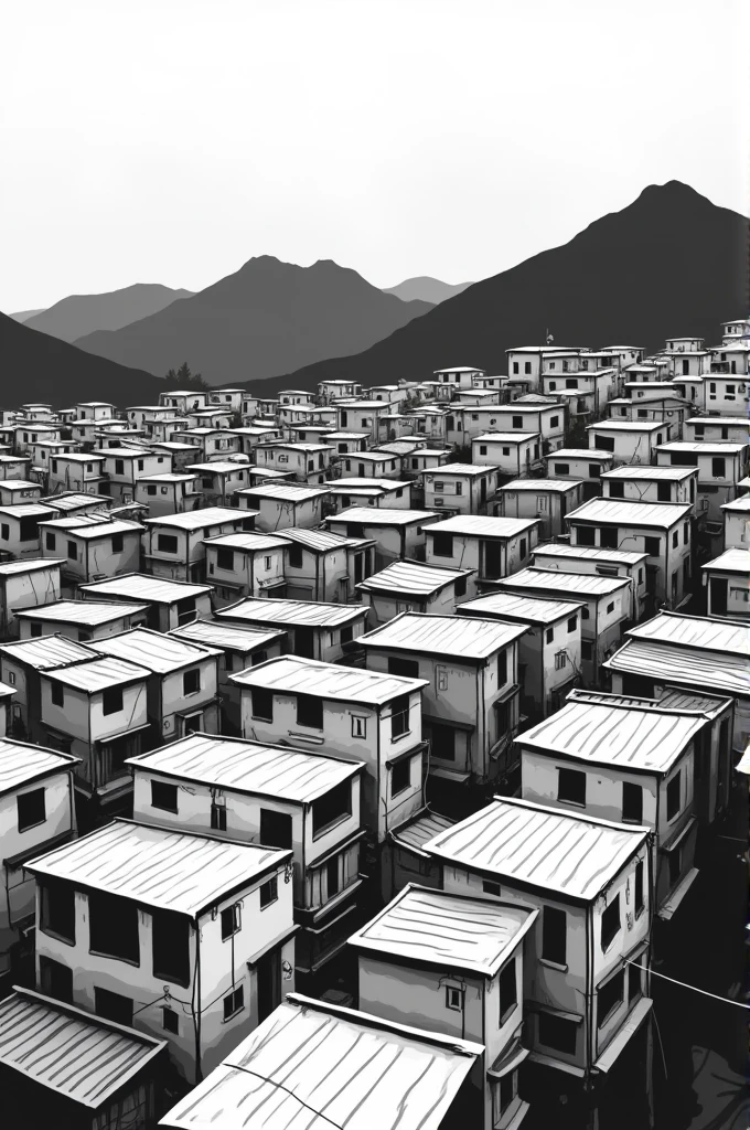 favela vector p&b