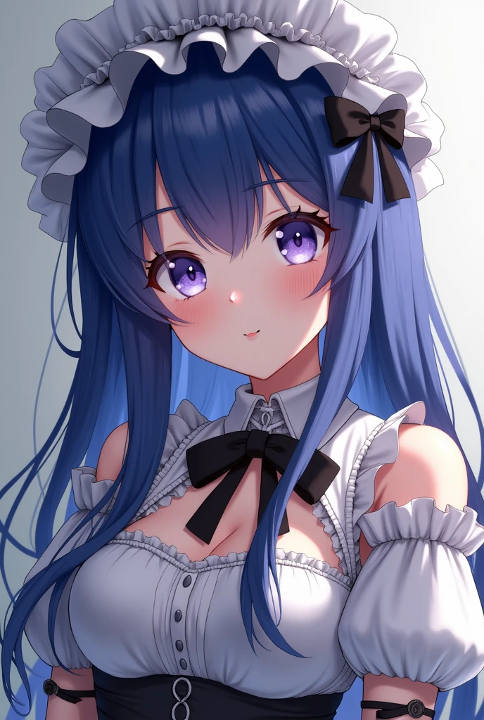 Japanese, Realistic, artwork, final detail, photo Realistic, intricate detail, octane rendering, 8K, 2 girls, full body, perfect face, pretty face, detailed sweaty armpits, reference, hair detail, black bow, black gloves, black legs, blue eyes, blue hair, bow, collarbone, dress, sticking hair, ruffles, ruffles, gloves, headdress, high resolution, long hair, parted lips, puffed sleeves, purple eyes, smile, white transparent tanktop, oily skin, detailed hairy skin