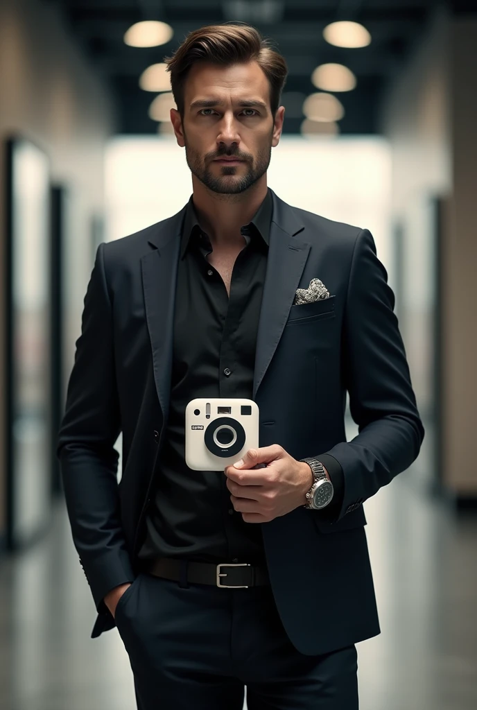 Unique Instagram photo of a man with a logo