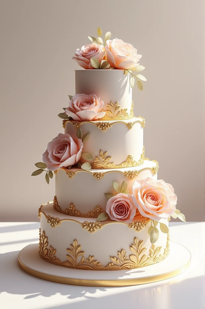 Realistic 3d photo of decorated cake