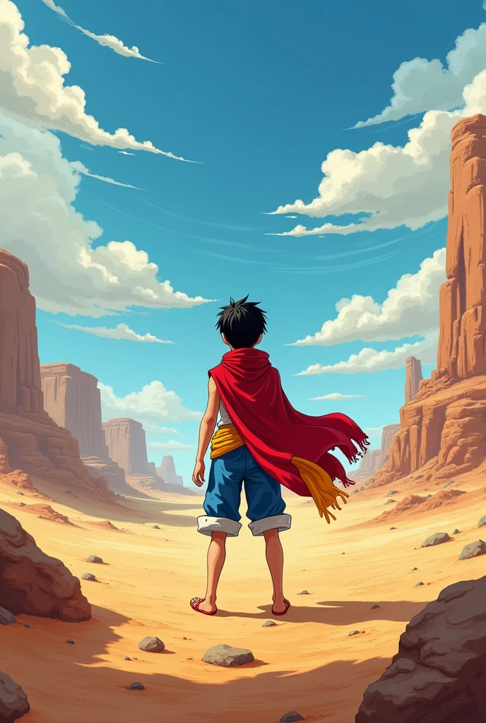 Luffy in the desert