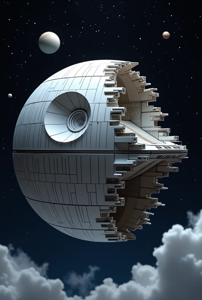 A papercraft of the death star from star wars
