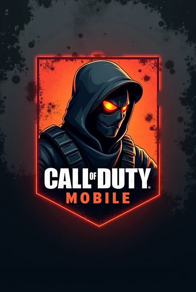 Create a logo that has military style letters , and a Call of Duty Mobile Ghost in the center and in profile with fire coming out of the eyes with some letters below that say COOL and some above that say* Ðﮒ丨Bot*
With a background that looks like shots on a wall and that is realistic style with animation a combination