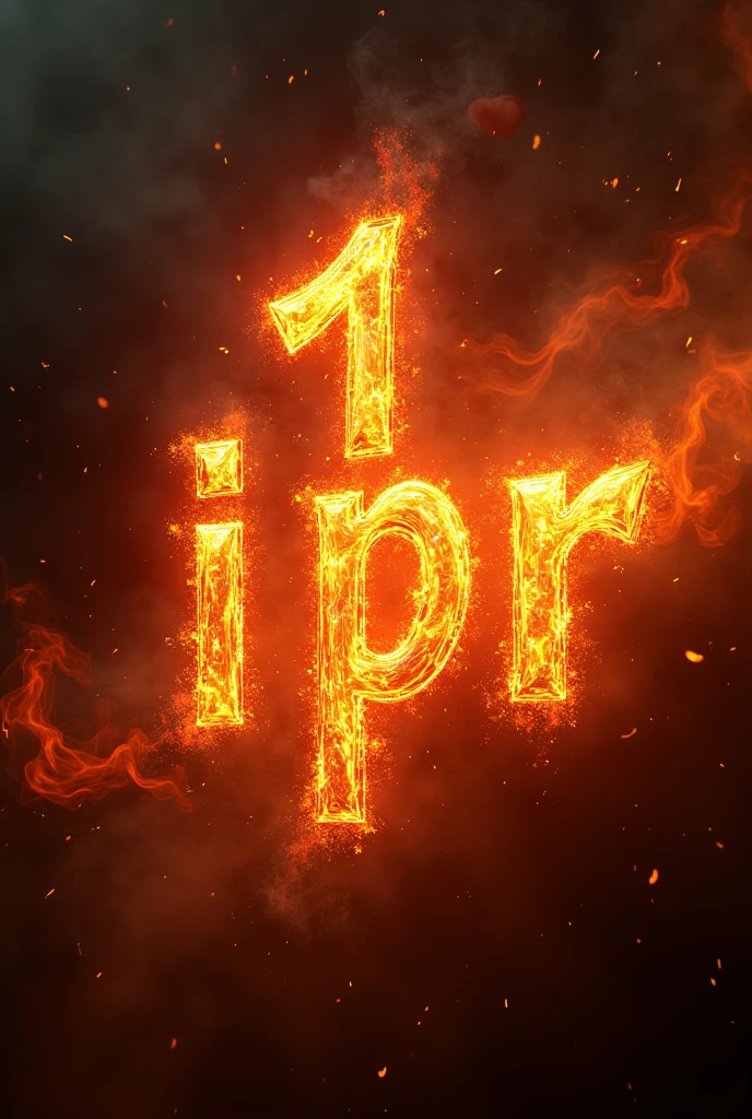 Join the phrase “1 IPR” with fire (No realism)