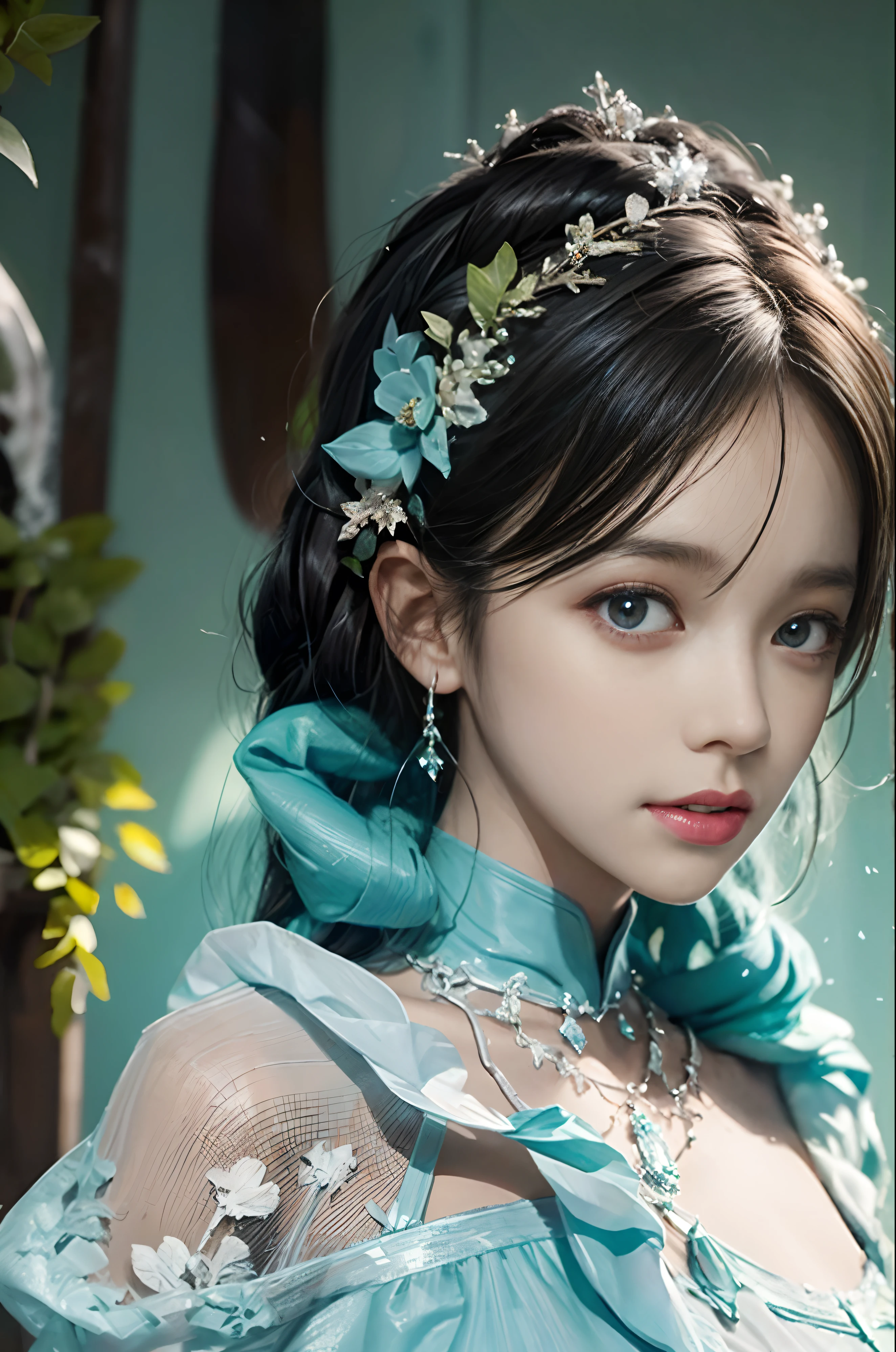 Frozen,Queen of snow,Live-action adaptation,Light blue dress