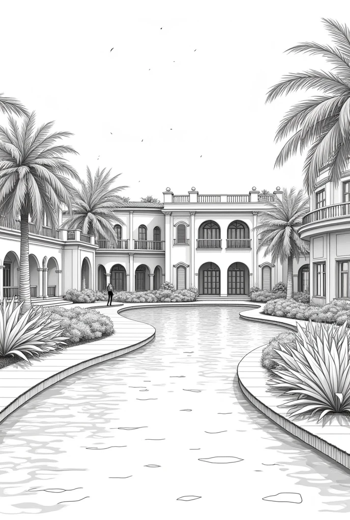 line art
Beautiful resort