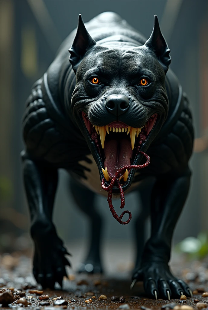 Venom pitbull dangerous mouth