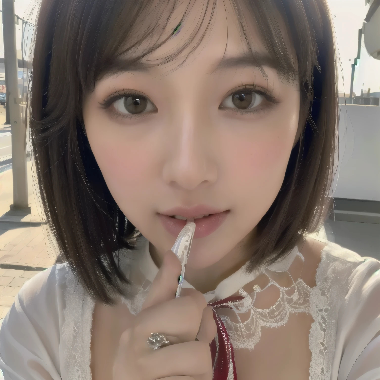 (最high quality, 8k, 超masterpiece:1.3)), sharp:1.2, Perfect Body Beauty:1.4, Slim Abs:1.2, ((Short to medium hair, Big Breasts:1.2)), Highly detailed face and skin texture
、(masterpiece), (Portraiture), (beautiful), (beautiful), (Upper Body), (high quality), (beautiful clothings), (Professional Perspective), (Three-part method), (feminine), (woman), (woman), (beautiful),(woman的な特徴), (21 years), alone, 1 woman, (Attractive Japanese), autumn, (-), (evening), (Soft Light), ((Serve tea)), (Hands on hips), ((Downward facing face)), ((elegant)), (Natural Makeup), (Large Breasts), (bow tie),(Bob Cut Hair), (hairpin), (eyes half open), (Brown eyes), (Cute appearance), Fair skin, (Lace trim clothes), (Maid clothes), (Bold outfit), (Knee-length ), (Sweetheart Neck Neckline), ((Traditional Maid Coffee Background)), (medium range shooting), beautiful hands, both hands, Normal hand, upper arm, Full Hand, beautiful body, beautiful fingers, Normal finger, Five Fingers, Five Fingers, beautiful ears, Normal ear, beautiful eyes, Shining Eyes, beautiful mouth, beautiful lips, sexy