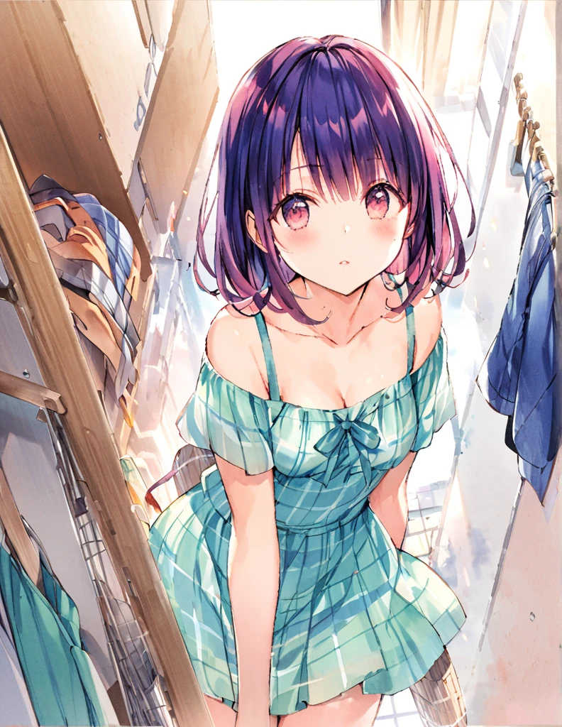Official art using hand-drawn watercolor sketch technique Midsummer laundry Half ass
