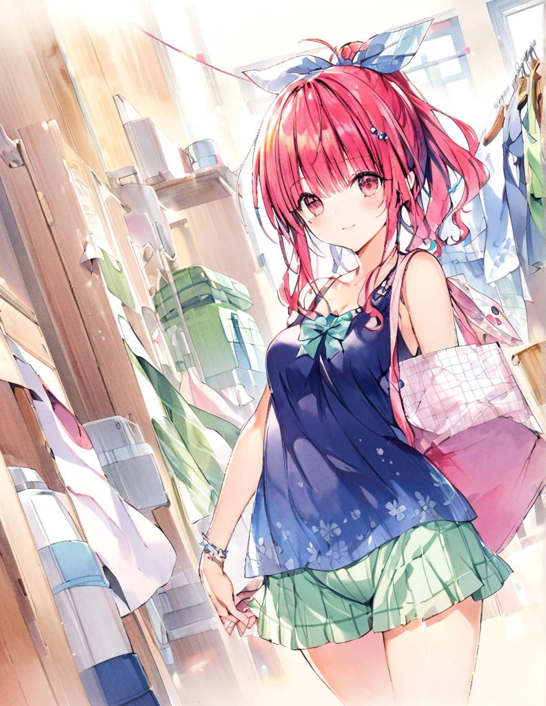 Official art using hand-drawn watercolor sketch technique Midsummer laundry Half ass