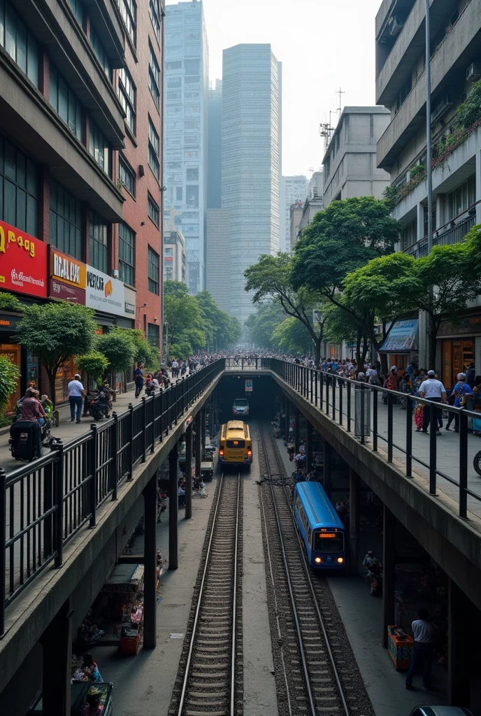 outside look of the mumbai metro station