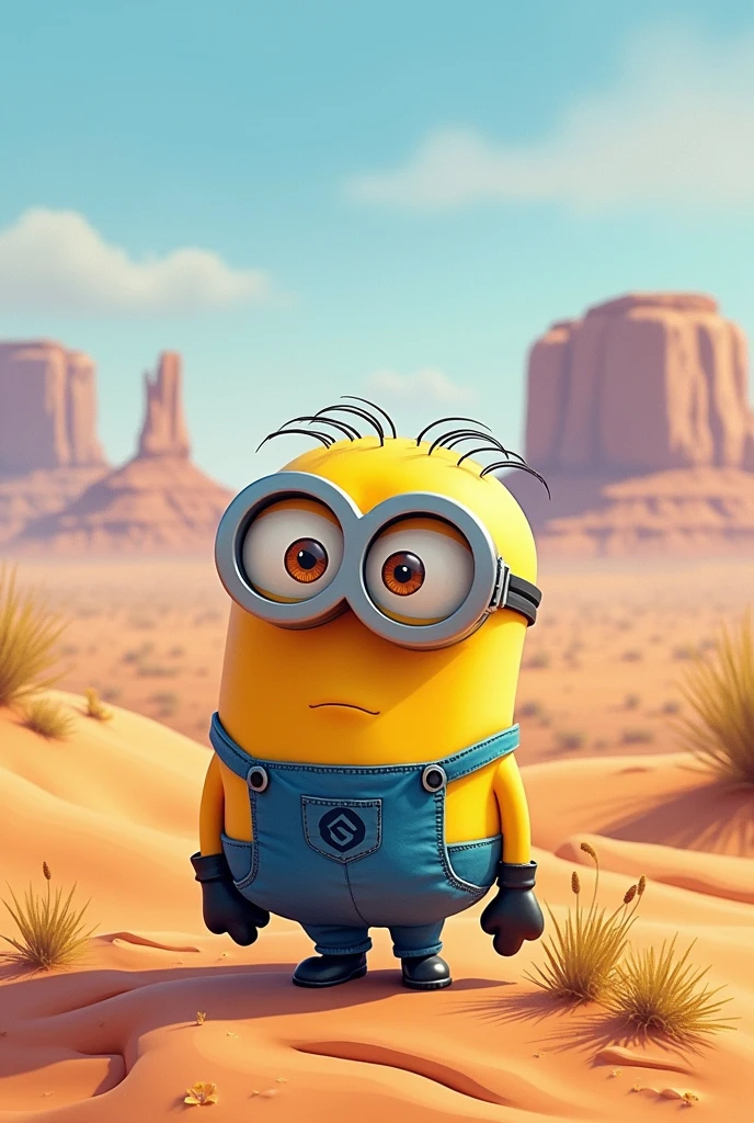 Draw a Minion in the desert