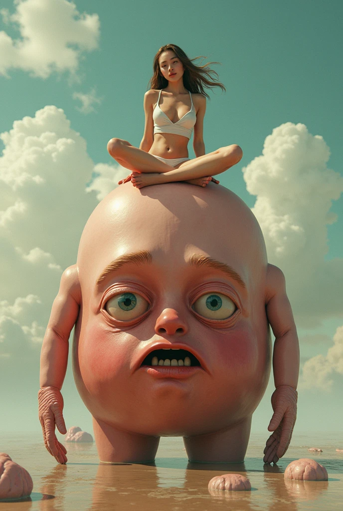 Woman sitting on penis