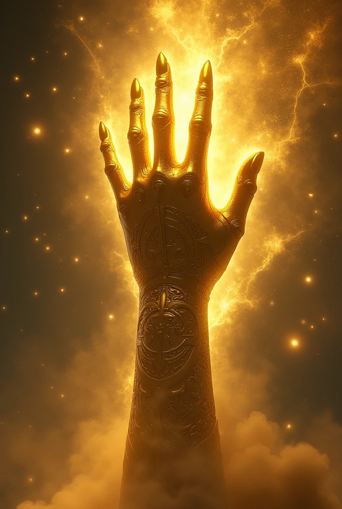 golden hand