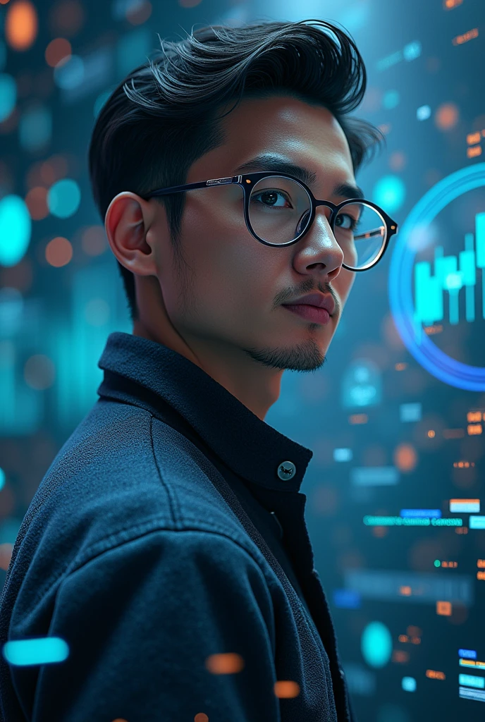 Generate a template i am a data scientist create a astonishing design give images