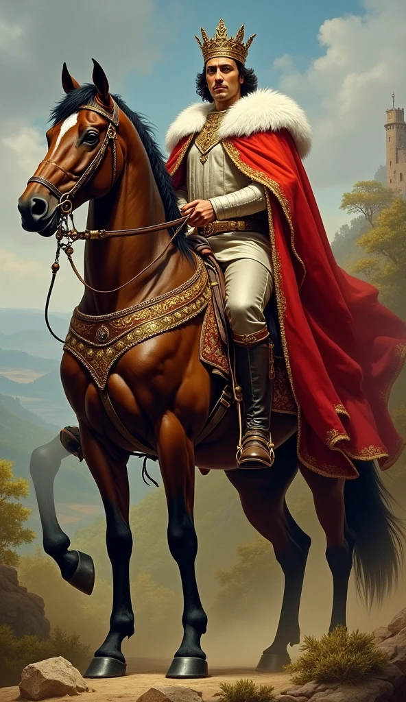 King in horse