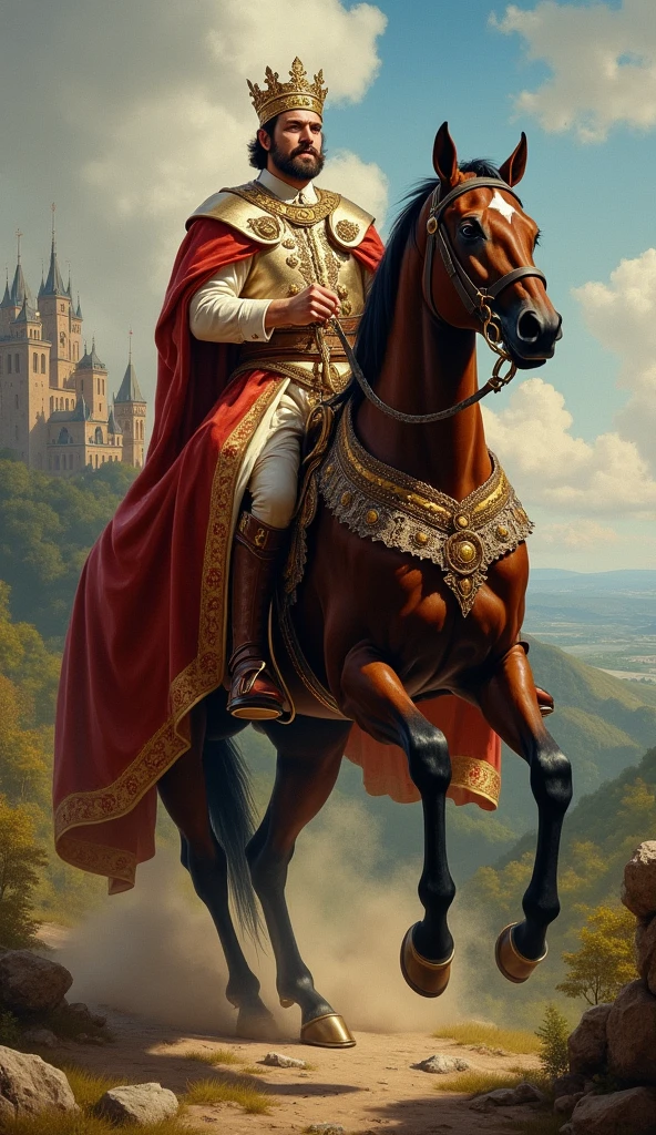 King in horse