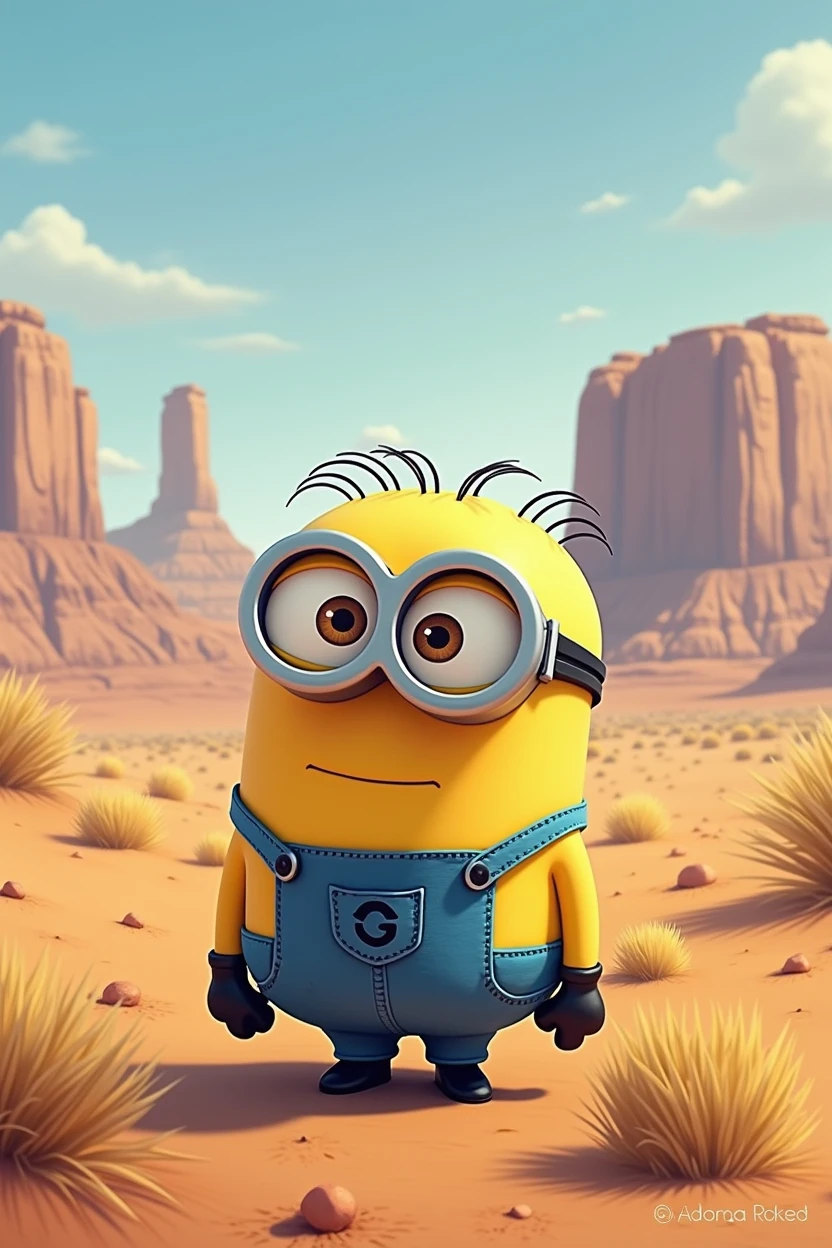 Draw a super saiyan blue Minion