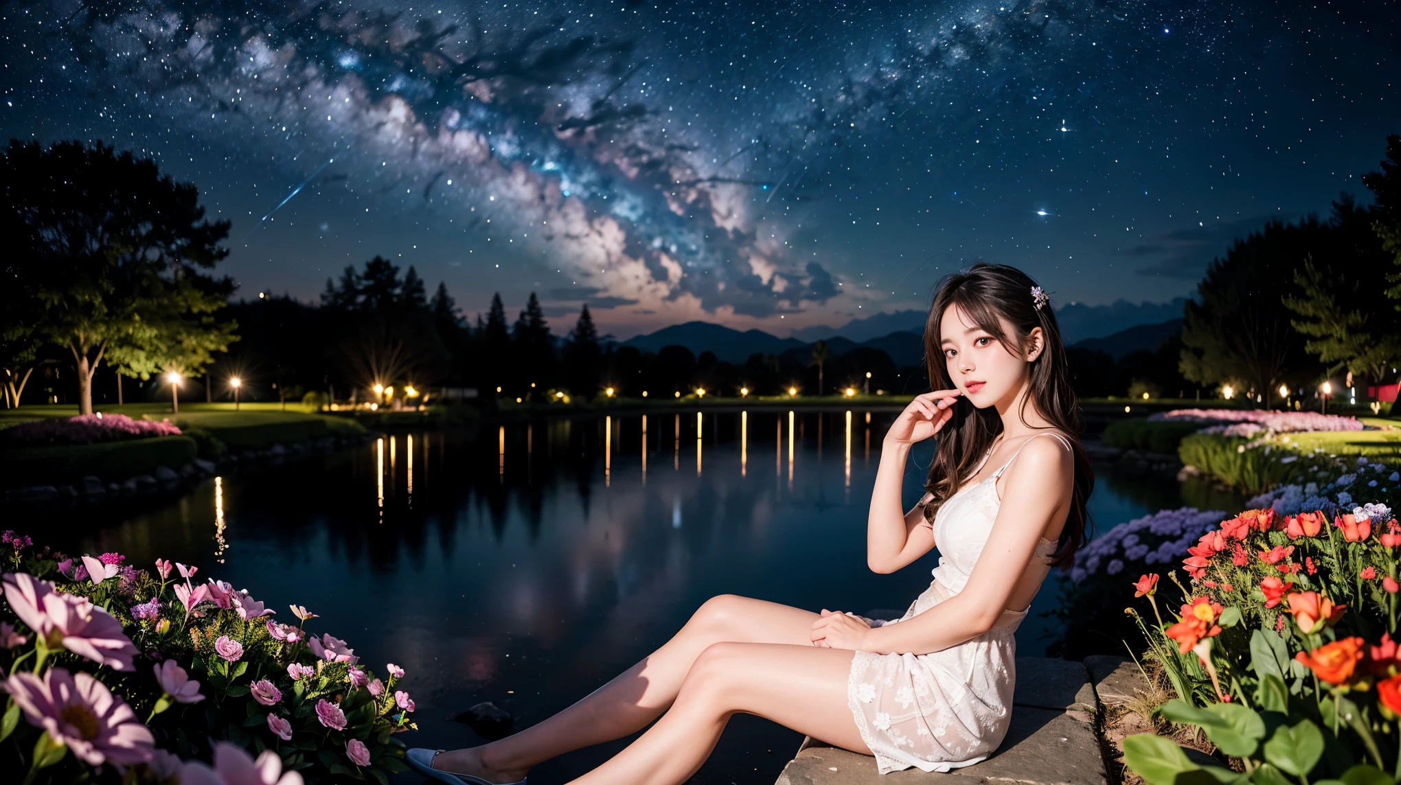 Ultra-grand scenes,The ultra-wide-angle lens captures the appearance of the adventurer girl on location。The adventurer girl can always quickly change clothes for scene elements,And the change in clothing does not affect the display of her physical characteristics。The adventurer's extremely tall body has a tight and extremely concave S-shaped curve,Her muscles are tight and her lines are slender, resulting in extremely exaggerated visual effects,The sternum of the adventurer mother narrowed and tightened,Abdominal coarctation and tightening,The waist narrows and tightens,The waist and abdomen are elongated and the chest and crotch are shortened to accentuate the slender line of the waist and abdomen,And make her K-cup teardrop-shaped super-large breasts tightened by the equipment straps。The adventurer's crotch is delicate and dexterous,But the buttocks are muscular,The silhouette is quite upturned,Her physiology will hold up the tights and tighten them。The adventurer's length is 67 percent taller than the bursting long legs%,The length is even taller than a normal person,And the hips and legs have round and beautiful lines。With tough and coquettish facial features, she is always as cheerful as the sun,Skyscraper Heels, a multifunctional off-road style with a strong sense of technology, was stepped on by her,Sometimes only her graceful figure can be seen,But her eyes shining like flame were always bright,She wears delicate and practical field gear on her hands, feet, wrists, neck and shoulders,The high-tech detection equipment flashes a variety of cue lights and neon-like information light screens,Let her always be surrounded by a charming colorful brilliance。Use Midjourney's advanced stroke tools and color palettes, as well as tools like texture packs and model packs, to create special bodysuits that inspire adventurers,While having good performance,Reflect the unique physiological characteristics of the adventurer in different postures and handle the corresponding a