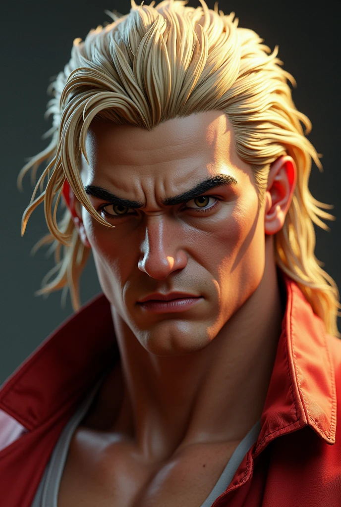 (photorealism:1.2) make the image as real as possible.
Ken Masters from Street Fighter if he was a real person. Pay attention to his distinctive facial features like eyebrows, nose, eyes and his lengthy hair. However make sure that it’s resembling that of a real life human being.