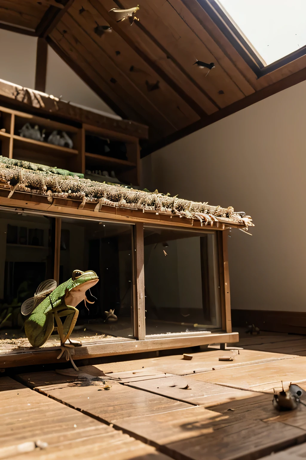 Attack of millions of flies, frogs and mice in a house